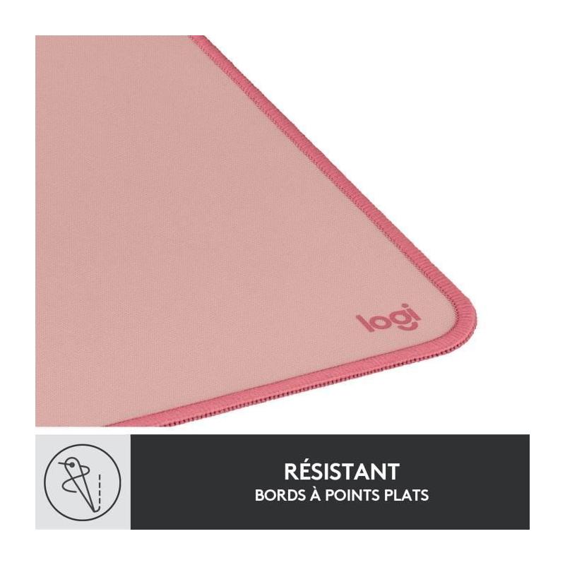 Tapis de souris Logitech - Desk Mat Studio Série Rose - Étendu