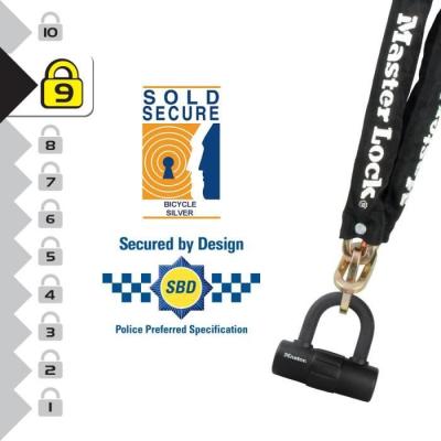Chaîne Mini U Acier Master Lock 90cm x 10mm - ANTIVOL