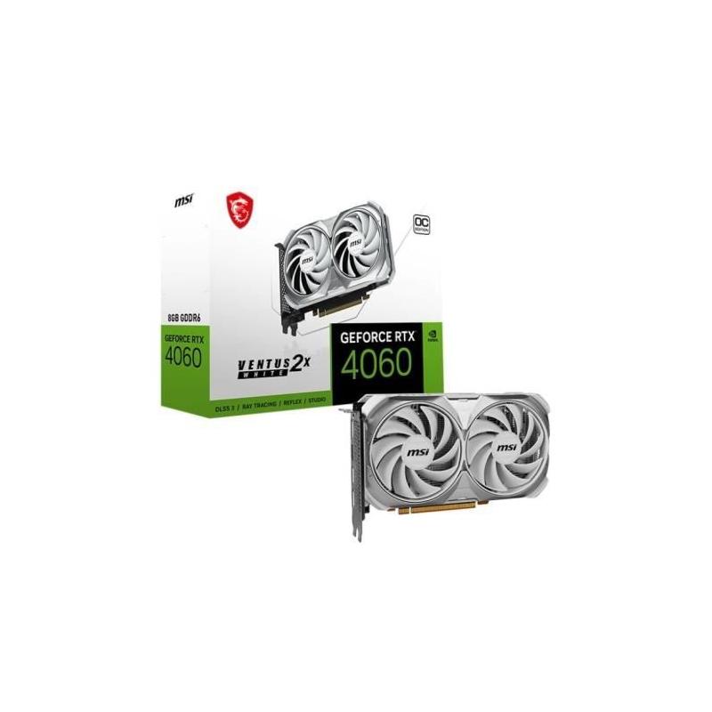 MSI RTX 4060 VENTUS 2X WHITE 8G OC - Carte Graphique Performante