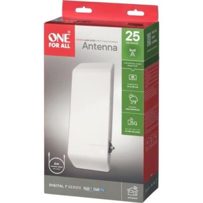 Antenne TV Extérieure Amplifiée Full HD ONE FOR ALL - Filtre 5G