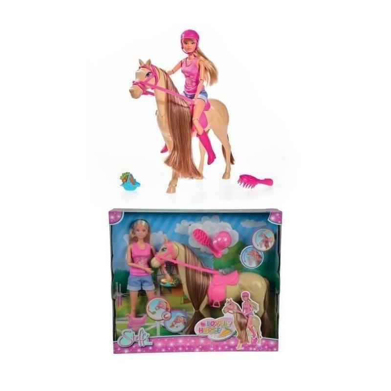 Steffi Love - Ensemble Cheval et Cavalière, Accessoires Inclus