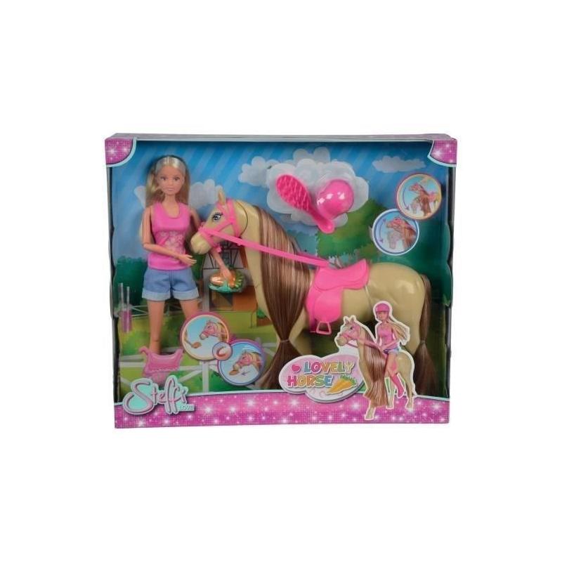 Steffi Love - Ensemble Cheval et Cavalière, Accessoires Inclus