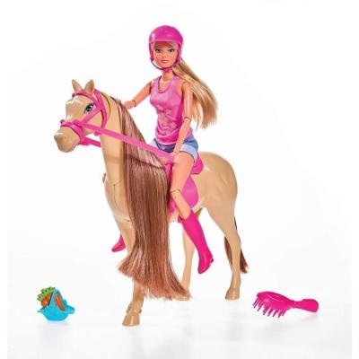 Steffi Love - Ensemble Cheval et Cavalière, Accessoires Inclus