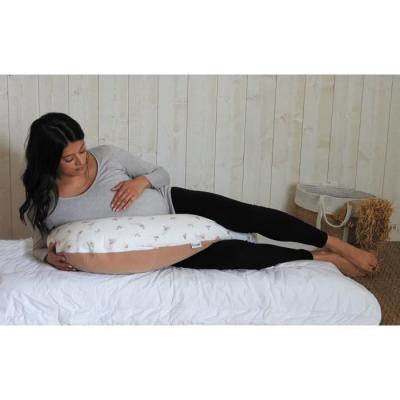 Coussin de maternité TINEO rose en éponge microfibre