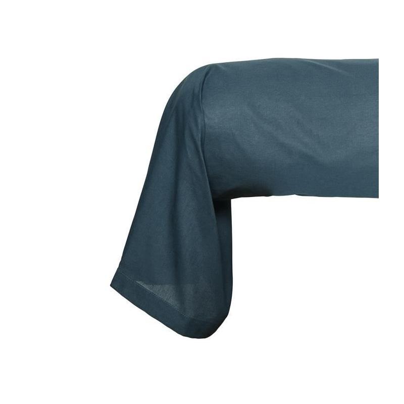 Taie de traversin TODAY Essential - 100% Coton uni - Paon