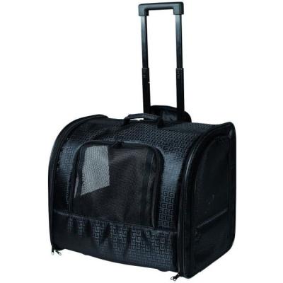 Sac à roulettes pour chat et chien - Noir - Pratique et stylé