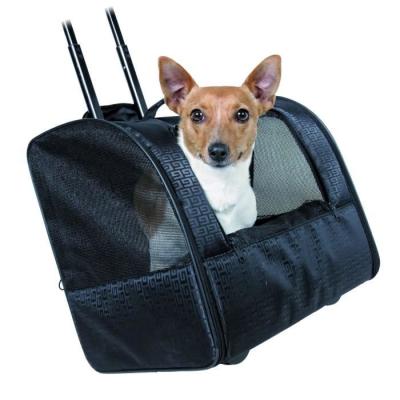 Sac à roulettes pour chat et chien - Noir - Pratique et stylé