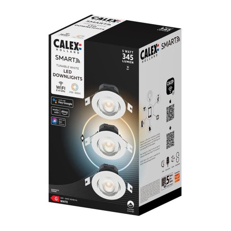 Spot encastrable LED - Pack de 3 - Intensité variable