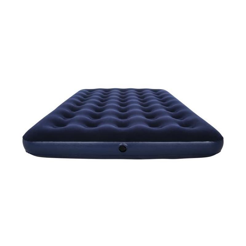 Matelas gonflable double Horizon avec pompe électrique et sac - Bleu