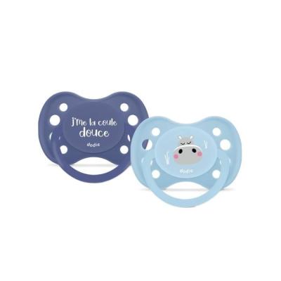 Sucettes anatomiques Dodie Hippo pour bébés de +6 mois - Lot de 2