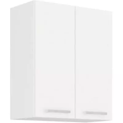 Meuble haut 2 portes ATLAS - Blanc - L60 x P31 x H72 cm