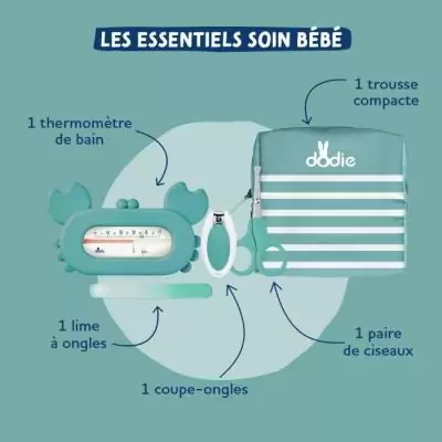 Trousse de soin Dodie Les Essentiels Bleu - Coffret d'allaitement Trousse de soin Dodie Les Essentiels Bleu - Coffret d'allaitement