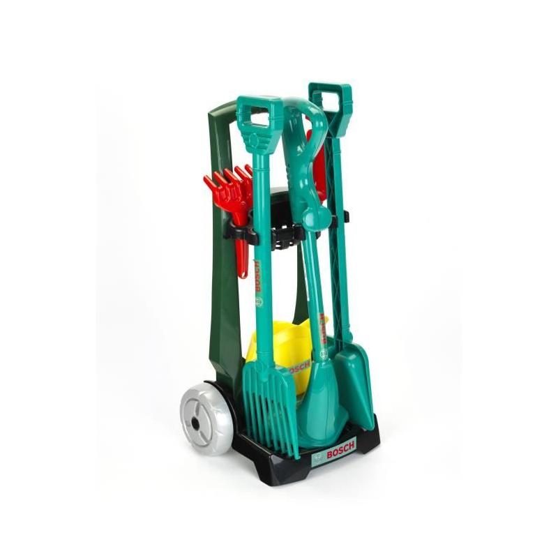 Chariot de jardinage Bosch avec accessoires - Pratique et compact