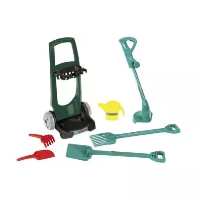 Chariot de jardinage Bosch avec accessoires - Pratique et compact Chariot de jardinage Bosch avec accessoires - Pratique et compact