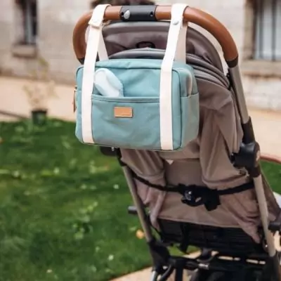 Organisateur de Poussette Mini Paris - BEABA - Vert sauge - Pratique et compact