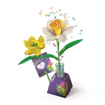 Puzzle CLEMENTONI - Crée tes fleurs - Narcisse : un jeu créatif!