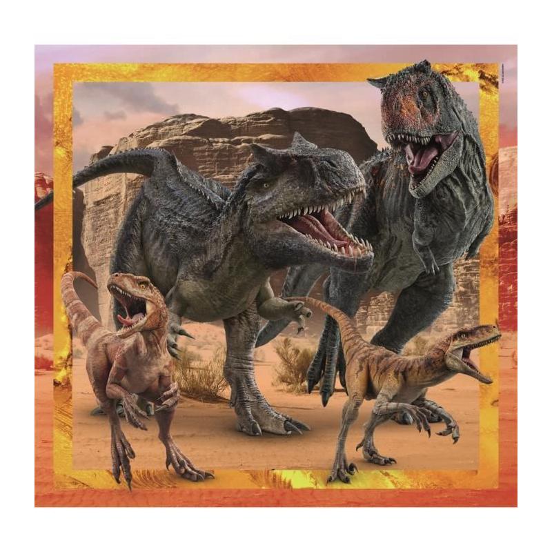 Puzzle 3x48 pièces Jurassic World - Fascinant!