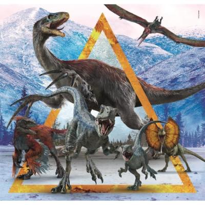 Puzzle 3x48 pièces Jurassic World - Fascinant!