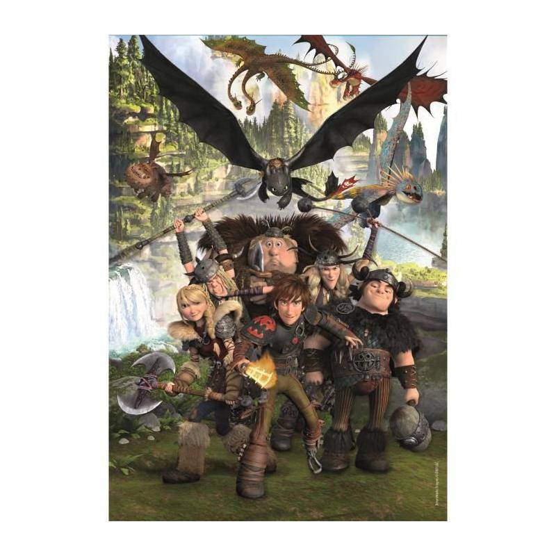 Puzzle CLEMENTONI Super Dragons - 180 pièces