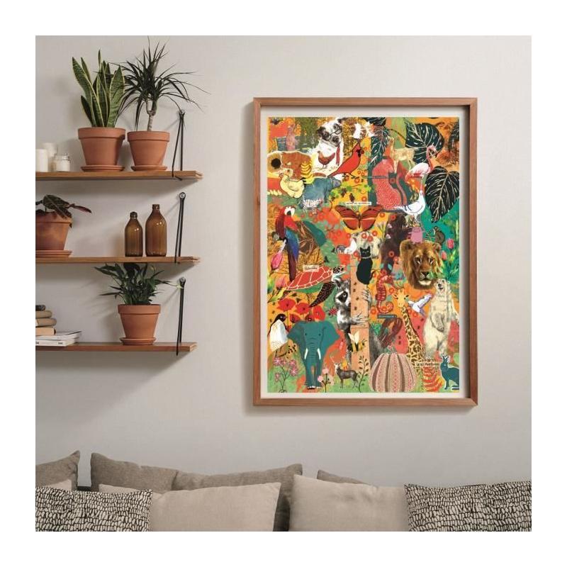 CLEMENTONI - Puzzle Compact 1000 pièces Animaux & Botanique