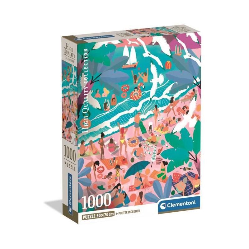 Puzzle CLEMENTONI - Compact 1000 pièces - Dimanche à la plage