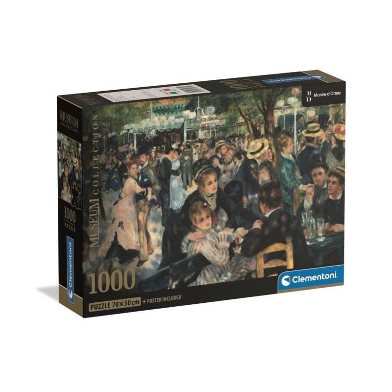 Puzzle CLEMENTONI Compact 1000 pièces - Renoir : Bal du Moulin