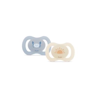 Sucettes anatomiques Dodie pour nouveau-nés - 0/2 mois - Format Crabe