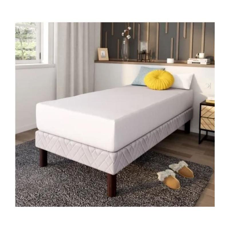 Drap housse DODO 90x190 cm - 100% coton - Blanc