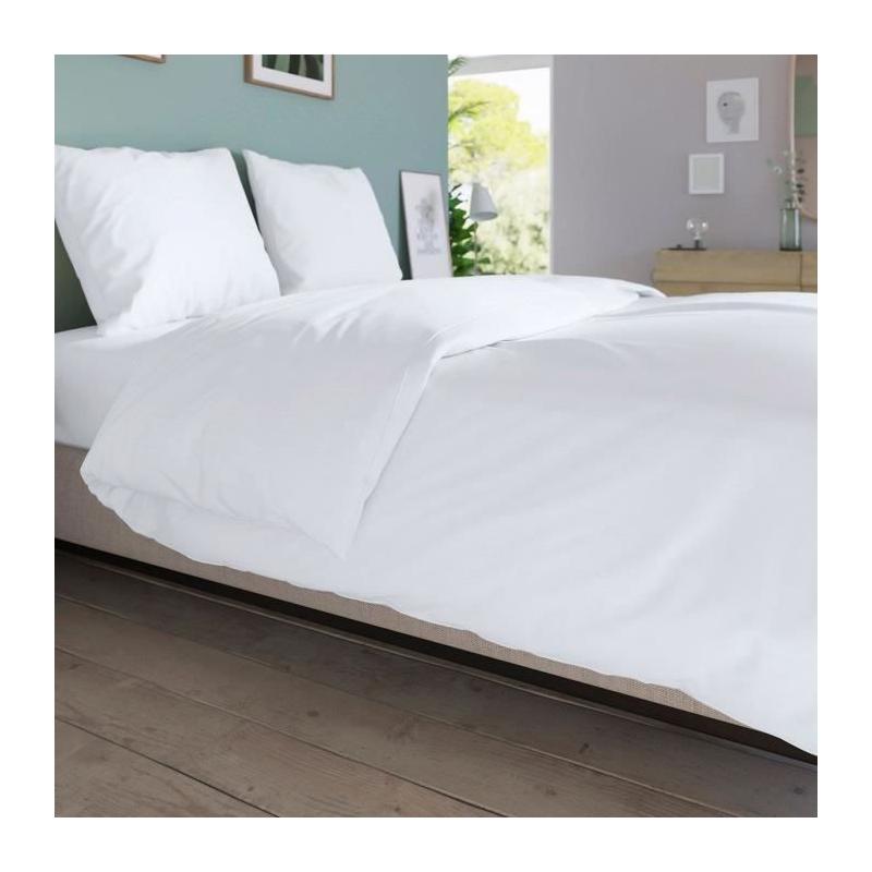Drap housse DODO 90x190 cm - 100% coton - Blanc