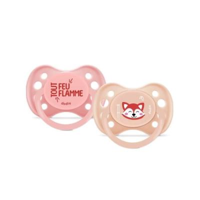 Duo sucettes anatomiques Dodie - Panda roux - Pour 6 mois et +