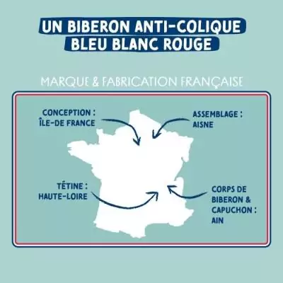 Ensemble pratique de 3 biberons Dodie EB20 270ml - Tétine plate - Rose Ensemble pratique de 3 biberons Dodie EB20 270ml - Tétine plate - Rose