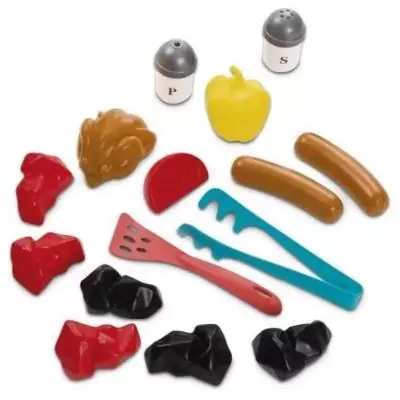 Jouets Ecoiffier - Barbecue Charbon + 16 Accessoires - Fabriqué en France