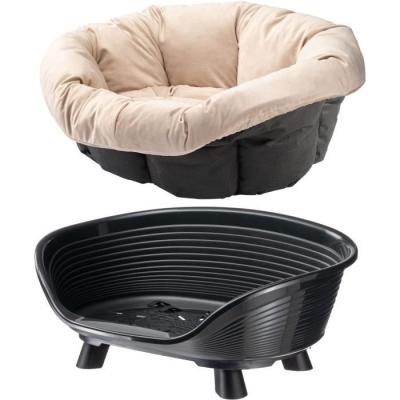 Corbeille FERPLAST SOFA THRONE 4 Noir avec coussin - Confortable et élégant