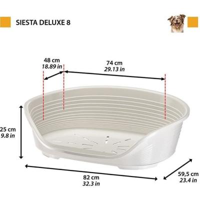 Corbeille pour animaux de luxe siesta deluxe 8 vert
