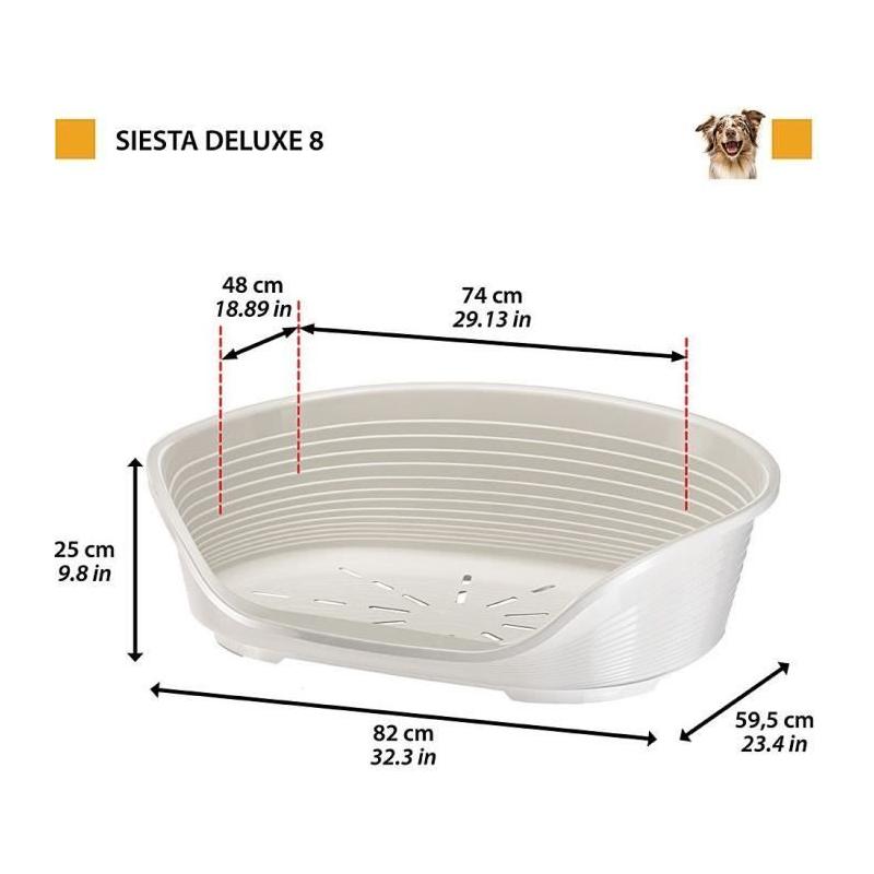 Corbeille pour animaux de luxe siesta deluxe 8 vert