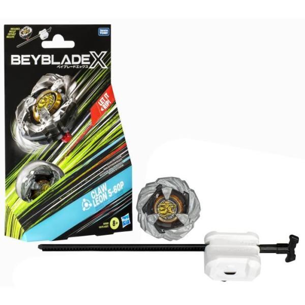 Beyblade X Starter Pack Claw Leon 5-60P Starter Pack, avec toupie de compétition et lanceur, Des 8 ans
