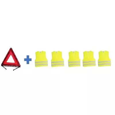 Pack sécurité XL - Triangle + 2 gilets - HTC EQUIPEMENT