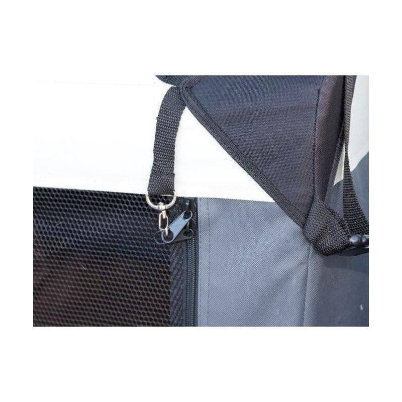 Boîte de transport KERBL JOURNEY - 81 x 58 x 58 cm - Gris / Beige