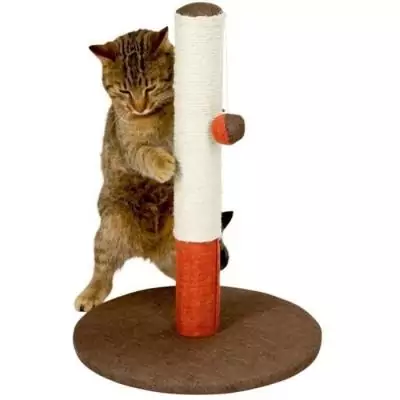 Poteau griffoir pour chat 50cm - Bordeaux/marron