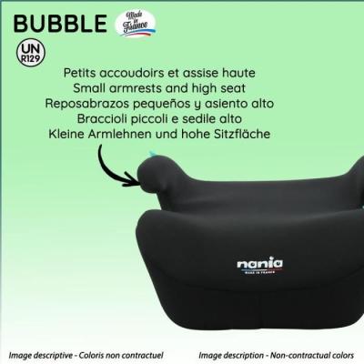 Siège auto réhausseur NANIA Bubble - Groupe 3 - Noir
