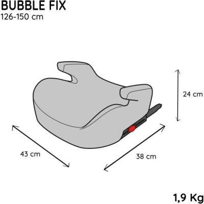 Siège auto réhausseur NANIA Bubblefix Noir - Groupe 3 - Isofix