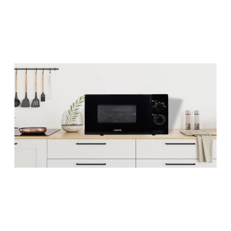 Micro-ondes OCEANIC MO20B11 Noir 20L - Compact et Puissant