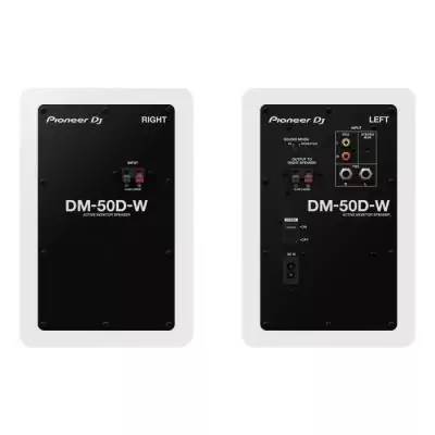 Enceintes de monitoring Pioneer DJ DM-50D-W - 2x25W - Blanc Enceintes de monitoring Pioneer DJ DM-50D-W - 2x25W - Blanc