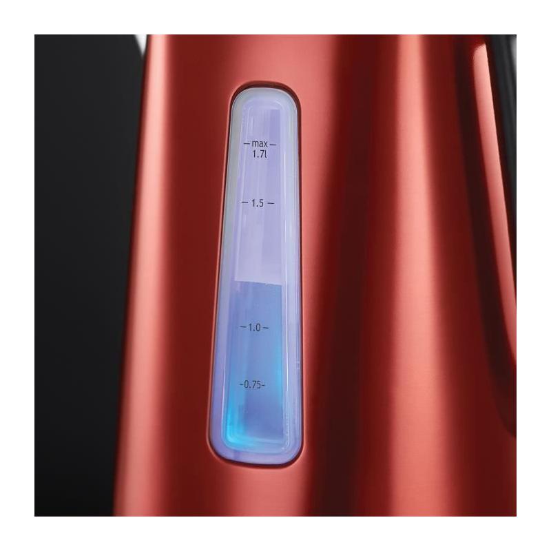 Bouilloire Electrique 1.7L Luna - RUSSELL HOBBS - Rouge vibrante