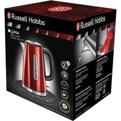 Bouilloire Electrique 1.7L Luna - RUSSELL HOBBS - Rouge vibrante