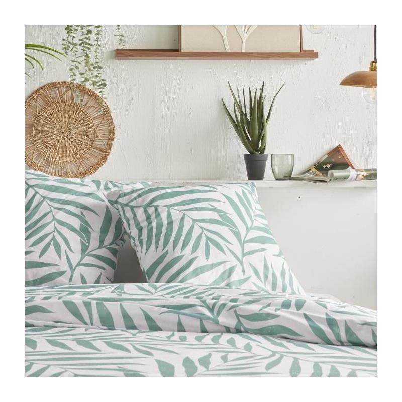 Parure de lit TODAY Crazy - Imprimé Floral - 2 personnes - Blanc