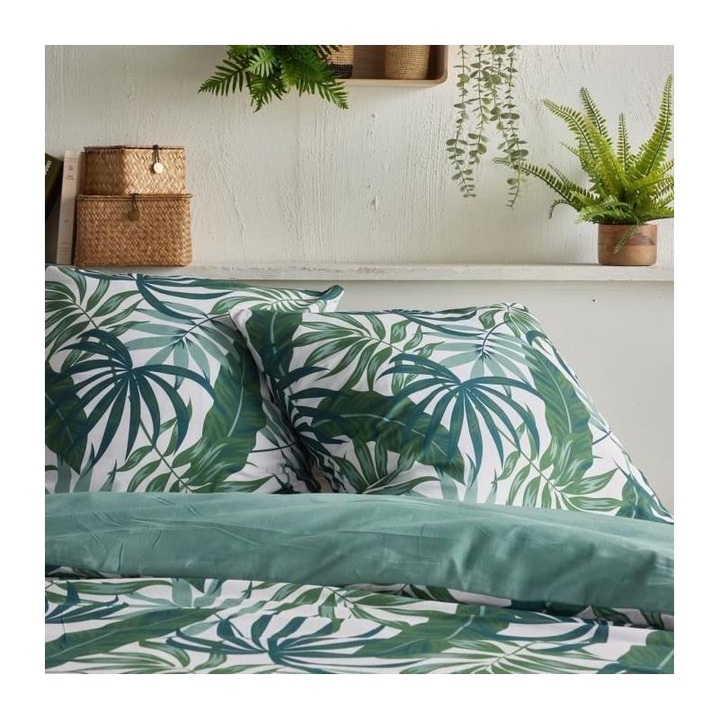 Parure de lit TODAY Crazy - Imprimé Jungle - Vert - 220x240cm