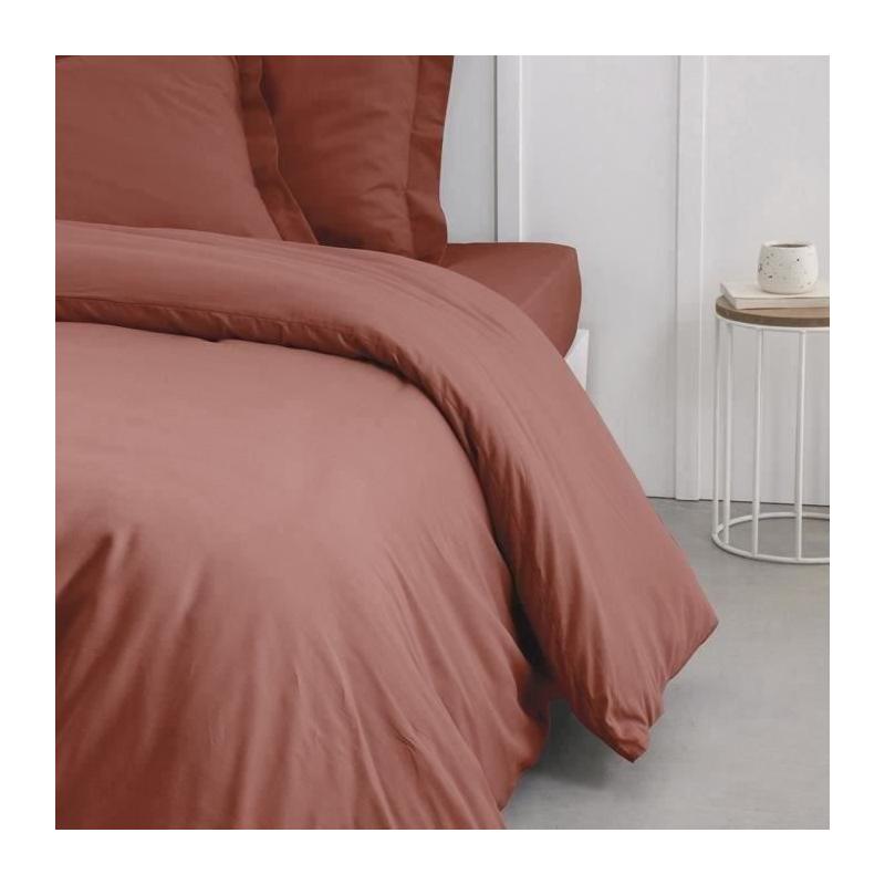 Housse de couette TODAY Essential Terracotta 240x260 cm - 100% Coton bio