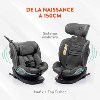 Siège auto pivotant 360° - BABYAUTO XPERTA BLACK LINE - I-Size - ISOFIX - 0-36 kg