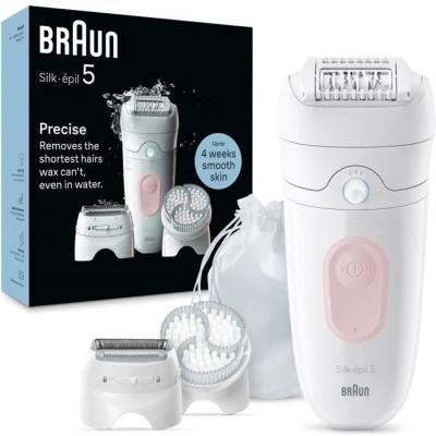 Epilateur électrique Braun Silk Epil 5 SE5-060 ROSE - Performant et compact